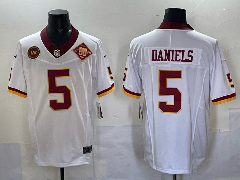 Men Washington Redskins #5 Daniels white Nike Limited NFL Jersey 002->washington redskins->NFL Jersey